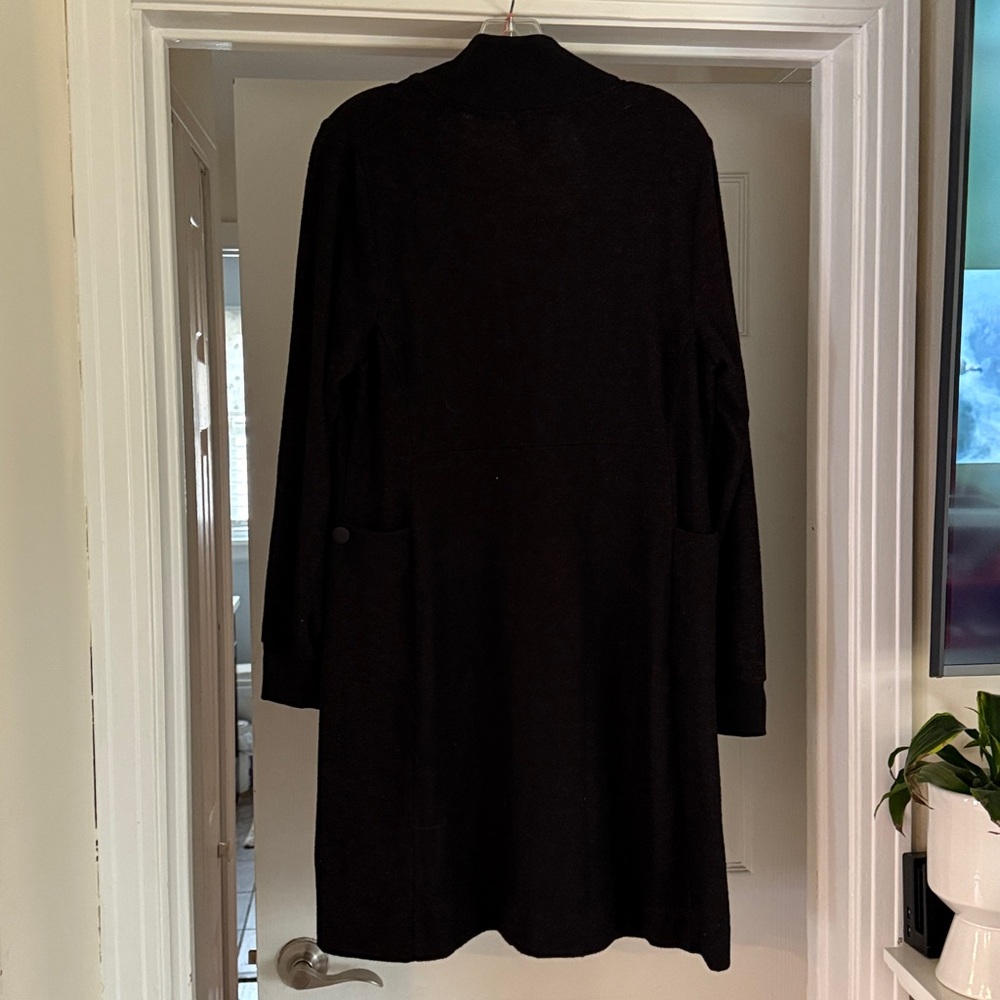 CABI NEW brush knit cuddle dress. 1/4 zip. Medium - Picture 7 of 13